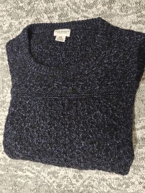 Club Monaco Men’s Navy Crewneck Knit Sweater